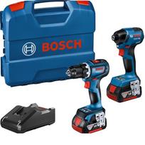 5 dalių akumuliatorinių įrankių rinkinys BOSCH GSR + GDR