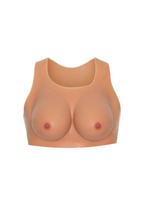 Tikroviškos silikoninės krūtys Hidden Desire Breasts Top ECup, smėlio spalvos