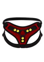 Varpos imitatoriaus diržas Strap-On Harness, raudonas