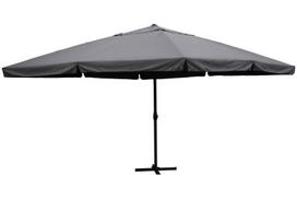 Lauko skėtis, 500 cm, kvadratinis, pilkas