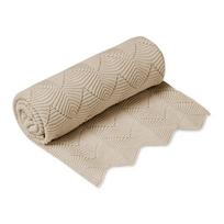 Smėlio spalvos iš organiškos medvilnės megztas vaikiškas pledas 80x100 cm Almond – Cam Cam Copenhagen