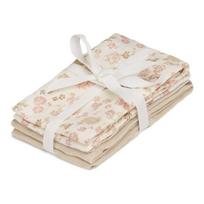 Smėlio spalvos iš organiškos medvilnės plaušinės 4 vnt. 30x30 cm Augusta – Cam Cam Copenhagen