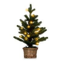 Mini dirbtinė Kalėdų eglutė su LED lemputėmis 53 cm