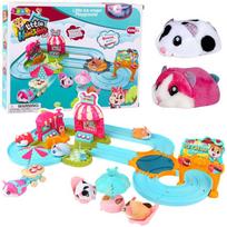 Lean Toys Interaktyvus žiurkėno žaidimų rinkinys su ledų parduotuve ir kavine
