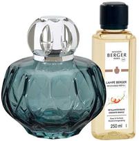 Maison Berger Paris Dovanų rinkinys katalizinei lempai „Rosalie mėlynas“ + intensyvių blizgučių papildymas, 250 ml