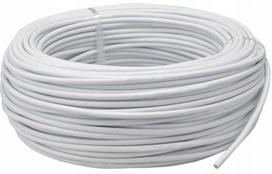 Nkt Spoka Akcyjna Pozostali OMY 2x1mm2 300/300V gyvenamųjų namų kabelis, baltas, spirale, 100m