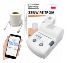 Zenwire TP-210 mini nešiojamasis terminis spausdintuvas skirtas etiketėms Bluetooth USB-C