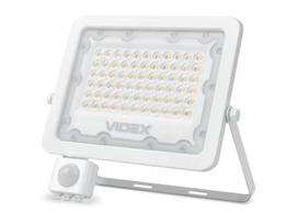 Prožektorius, LED judesio detektorius halogeninis 50W, baltas, neutraliai baltas (5000K)