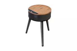 Table with fan heater Henry Ceramic brown