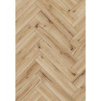 Mexen Buffalo vinilinės plokštės eglutės raštas 635 x 127 mm SPC 6,5 mm pagrindas 1,5 mm, 4 V-griovelis, ąžuolas