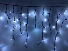 Žybsinti el. lauko girlianda VARVEKLIS, IP65 230-240V, 360LED 17W šaltai balta sujungiama, 7,1xh0,7m