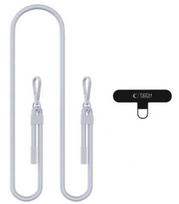 Pilkas dirželis per / ant peties telefonui "Tech-Protect C5SE Rope Crossbody"