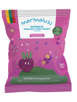 MARMALUZI naturalūs kukurūzų ir lęšių trapukai su burokėliais, nuo 8 mėn.+ 30g