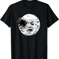 Kelionė į Mėnulį Georges Melies Marškinėliai Marškinėliai S juoda
