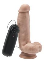 Vibruojantis dildo ToyJoy Get Real, 16 cm, kūno spalva