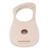 Lyre arfa 7 stygų „pasidaryk pats“ rinkinys „Basswood“ instrumentas su derinimo veržliarakčiu balno tiltelio kaiščiais