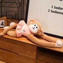 Cartoon 60/80CM Couple Long-armed Monkeys Love Butt Funny Soft Home Decor Pillow Dolls Boys Girls Birthday Memorial Day Gifts about 60 cm