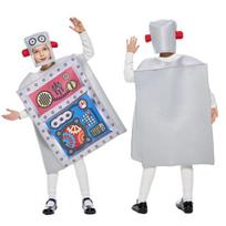 Juokingas roboto karnavalinis kostiumas, unisex kempininis kombinezonas su kepure, karnavalo vakarėlio scenos pasirodymo apranga Helovinui One Size