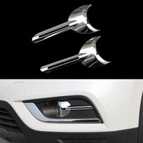 Car Front Fog Lamps Cover Fog Lights Trim for Renault Koleos MK2 II Samsung QM6 2017 - 2023 ABS Chrome Accessories sidabras