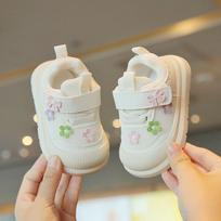 Soft-soled Non-slip Velcro Baby Walking Shoes - Breathable Mesh Princess Style for Spring and Autumn Size 16-20 (Set of 5)