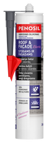Silikoninis hermetikas PENOSIL Roof & Facade Elastic Pilkas