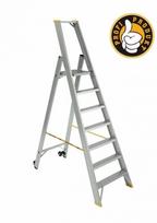 Kopėčios aliuminės, vienpusės FORTE | 5 pakopų 106-187cm