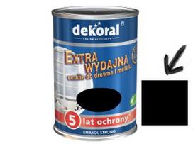 Dekoral Emakol Strong, emalis | juodas matinis 0,9ltr,