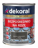 Dekoral, emalis antikorozinis | 0,65 ltr, rudas šokoladinis (braz,czekolad,) blizgus RAL 8017