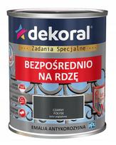 Dekoral, emalis antikorozinis | 0,65 ltr juodas blizgus RAL 9005