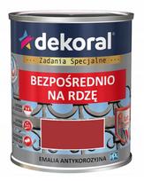 Dekoral, emalis antikorozinis | 0,65 ltr, raudonas, blizgus RAL 3031