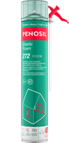 Elastingos šiaudelinės putos PENOSIL Elastic Foam 272