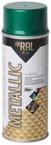 Aerozolinis akrilinis lakas, METALLIC,  žalias, 400ml, INRAL