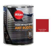 Dažai metalui ALTAX, raudona, blizgi, RAL 3020, 0,75 l,