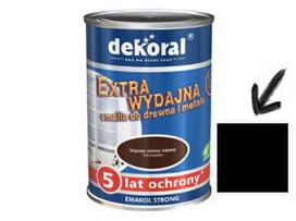 Dekoral Emakol Strong, emalis | juodas (czarna) 0,9 ltr,