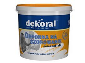 Dekoral Akrylit W, vandens emulsija | balta (sniezno-biala) 1 ltr,