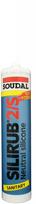 Neutralus sanitarinis silikonas SOUDAL Silirub 2/S n 300 ml, Pilkai balta