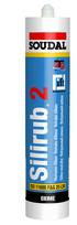 Neutralus silikonas SOUDAL Silirub 2, Tamsiai ruda