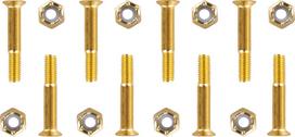 Mini riedlentės varžtai WORKER 5x28mm Aukso