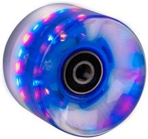 Mini riedlentės LED ratukas WORKER ABEC7 60x45mm Mėlyna