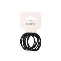 Plaukų gumytės 8 vnt juodos spalvos Mineas 620792