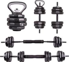 Cementinių hantelių rinkinys INSPORTLINE ON-X 6-in-1 40kg