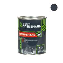 Grunto-emalė antikorozinė DNIPRO 3 viename, grafitinė, 2.5 kg