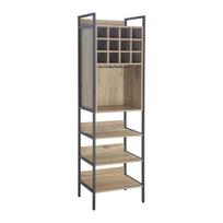 Vyno lentyna HANNES 52x40xH180cm Rustic melaminas