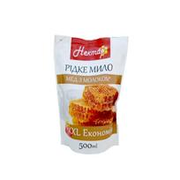 Skystas kremas-muilas papildymas Nektar Medaus ir pieno 500ml