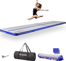 Pripučiamas mankštos kilimėlis INSPORTLINE Airstunt 500x100x10cm Baltas