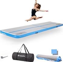 Pripučiamas mankštos kilimėlis INSPORTLINE Airstunt 400x100x10cm Baltas