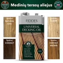 „FIDDES® UNIVERSAL DECKING OIL“  Universali Medinių Terasų Alyva, Rausvai ruda 5 l