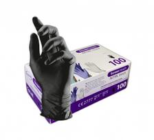 Vienkartinės pirštinės TOPGLOVE M dydis, juodos, 100vnt
