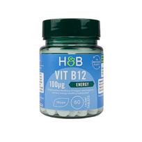H&B vitaminas B12 100 µg, 60 tablečių
