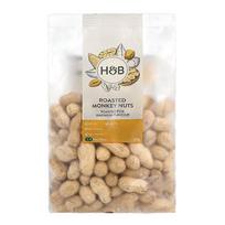 HOLLAND & BARRETT ROASTED MONKEY NUTS kepinti, negliaudyti žemės riešutai, 300 g